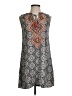 THML 100% Rayon Paisley Gray Casual Dress Size S - photo 1