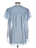 Everleigh 100% Polyester Blue Short Sleeve Blouse Size L - photo 2