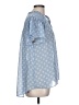 Everleigh 100% Polyester Blue Short Sleeve Blouse Size L - photo 4