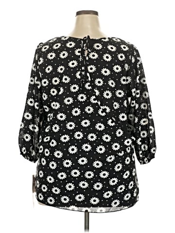 Free 2 luv 3/4 Sleeve Blouse (view 2)