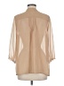 Frenchi 100% Polyester Tan 3/4 Sleeve Blouse Size M - photo 2