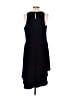 Pleione 100% Polyester Solid Black Casual Dress Size L - photo 2
