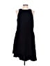 Pleione 100% Polyester Solid Black Casual Dress Size L - photo 1