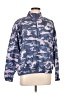 Reebok 100% Polyester Print Blue Windbreaker Size L - photo 1