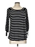 Spense Black 3/4 Sleeve Top Size L - photo 1