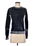 Ecru Metallic Blue Pullover Sweater Size XS - photo 1