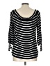 Spense Black 3/4 Sleeve Top Size L - photo 2