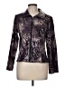 Petite Sophisticate Print Purple Jacket Size M - photo 1