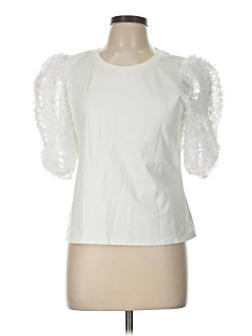 Flat White Short Sleeve T-Shirt (view 1)