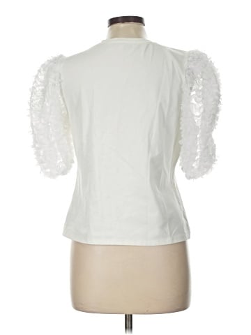 Flat White Short Sleeve T-Shirt (view 2)