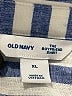 Old Navy Stripes Blue 3/4 Sleeve Button-Down Shirt Size XL - photo 7