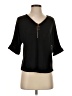 Perseption Concept Black Short Sleeve Blouse Size S - photo 1