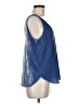 Ann Taylor LOFT Blue Sleeveless Blouse Size M - photo 4