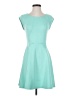 Kaari Blue Solid Teal Casual Dress Size S - photo 1