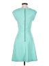 Kaari Blue Solid Teal Casual Dress Size S - photo 2