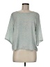 Lilla P 100% Polyester Silver 3/4 Sleeve Top Size M - photo 1