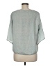 Lilla P 100% Polyester Silver 3/4 Sleeve Top Size M - photo 2