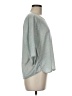Lilla P 100% Polyester Silver 3/4 Sleeve Top Size M - photo 4
