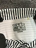 Garb 100% Polyester Stripes Silver Short Sleeve Button-Down Shirt Size 9 - photo 3