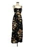 No Boundaries 100% Polyester Floral Black Casual Dress Size M - photo 1