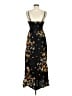 No Boundaries 100% Polyester Floral Black Casual Dress Size M - photo 2