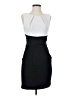 Teeze Me Color Block Black Cocktail Dress Size 5 - photo 1