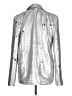 Forever 21 100% Polyester Metallic Silver Blazer Size L - photo 2