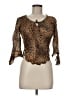 Clio 100% Rayon Brown 3/4 Sleeve Blouse Size M (petite) - photo 1