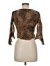 Clio 100% Rayon Brown 3/4 Sleeve Blouse Size M (petite) - photo 2