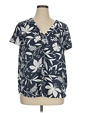 Ann Taylor LOFT Outlet Short Sleeve Blouse (view 1)