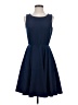 Cremieux 100% Polyester Solid Blue Casual Dress Size 2 - photo 1