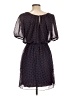 En Focus Studio 100% Polyester Polka Dots Blue Casual Dress Size 10 - photo 2