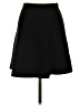 Theory Solid Black Wool Skirt Size P (petite) - photo 1