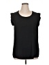 Pleione 100% Polyester Black Short Sleeve Top Size XL - photo 1