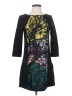 Tibi 100% Silk Graphic Black Casual Dress Size 4 - photo 1