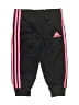 Adidas 100% Polyester Black Track Pants 6-9 MO / 9 MO - photo 1