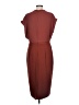 Express 100% Polyester Solid Burgundy Cocktail Dress Size L - photo 2