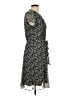 MSK 100% Polyester Paisley Gray Casual Dress Size 10 - photo 4