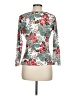 Elite 100% Polyester Floral Silver 3/4 Sleeve T-Shirt Size M - photo 2