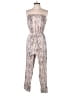 Lavender Brown Animal Print Silver Jumpsuit Size S - photo 1