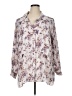 Joan Rivers 100% Polyester Floral Ivory 3/4 Sleeve Blouse Size 1X - photo 1