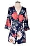 Yumi Kim 100% Polyester Floral Blue Romper Size S - photo 1