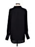 Ann Taylor LOFT 100% Polyester Solid Black Long Sleeve Blouse Size M - photo 2