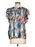 Tolani 100% Viscose Blue Short Sleeve Blouse Size S - photo 1