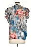 Tolani 100% Viscose Blue Short Sleeve Blouse Size S - photo 2