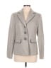 Le Suit 100% Polyester Houndstooth Gray Blazer Size 8 - photo 1