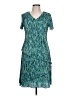 Connected Apparel 100% Polyester Teal Cocktail Dress Size 10 Petite - photo 1