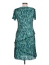 Connected Apparel 100% Polyester Teal Cocktail Dress Size 10 Petite - photo 2