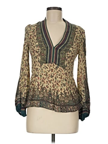 ETRO Long Sleeve Silk Top (view 1)