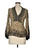 ETRO 100% Silk Green Long Sleeve Silk Top Size EU (IT) 42 / US 6 - photo 1